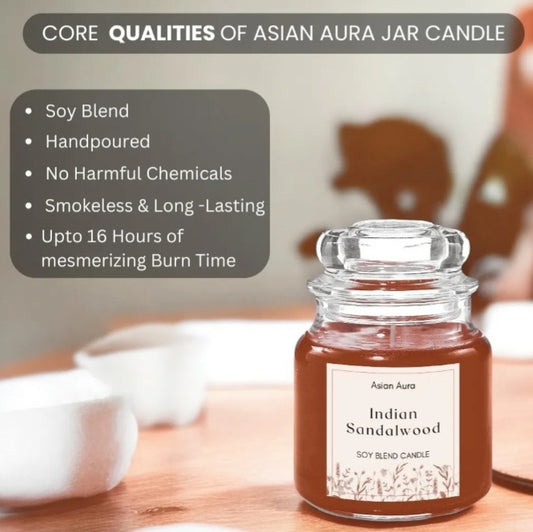 Indian Sandalwood Candle | Soy Blend