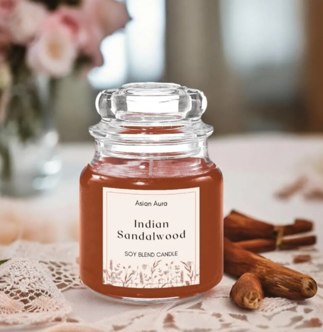 Indian Sandalwood Candle | Soy Blend