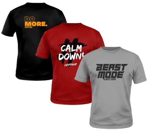 Regular Fit Half Sleeve Round Neck Dri-Fit Tshirt for Men's Combo (Pack of 3)