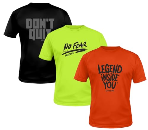 Regular Fit Half Sleeve Round Neck Dri-Fit Tshirt for Men's Combo (Pack of 3)