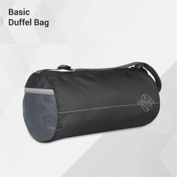 NIVIA Basic Duffle Polyester Bag, Gym Bag
