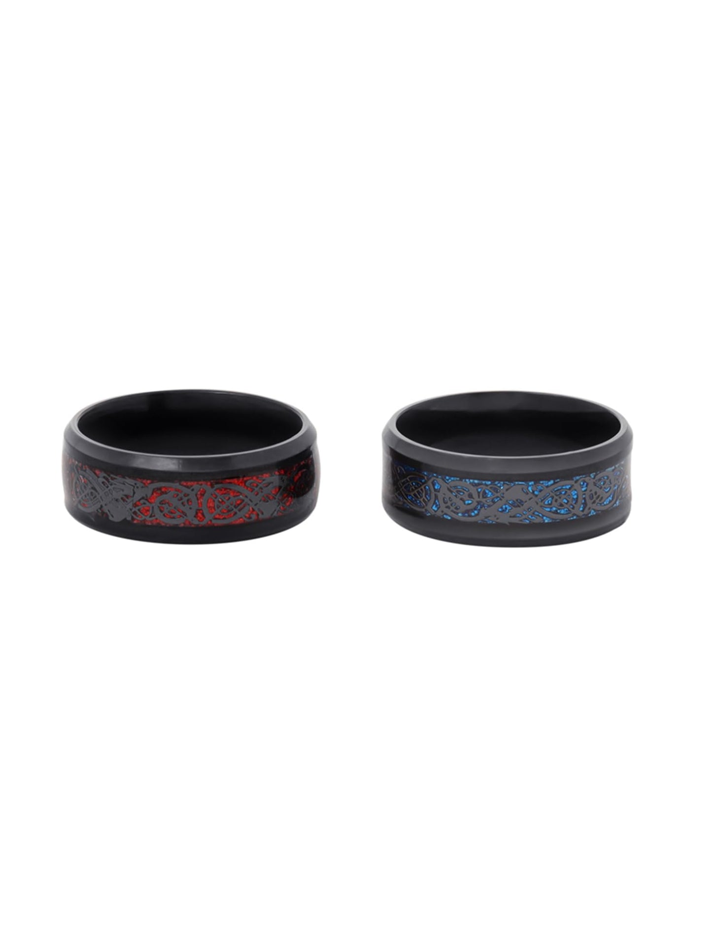 Thumb Rings for Men and Boys Black Ring for Boys |2 Pcs