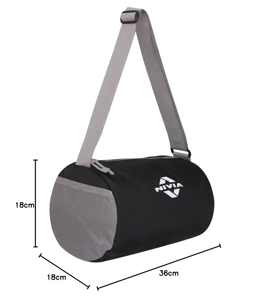 NIVIA Basic Duffle Polyester Bag, Gym Bag