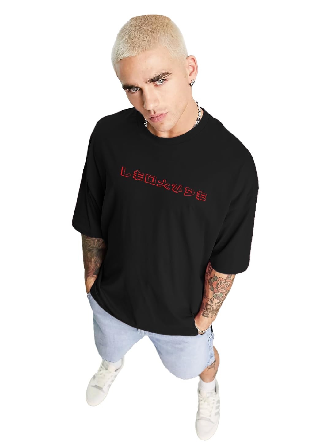 Men's Oversized Cottonblend Round Neck TShirt