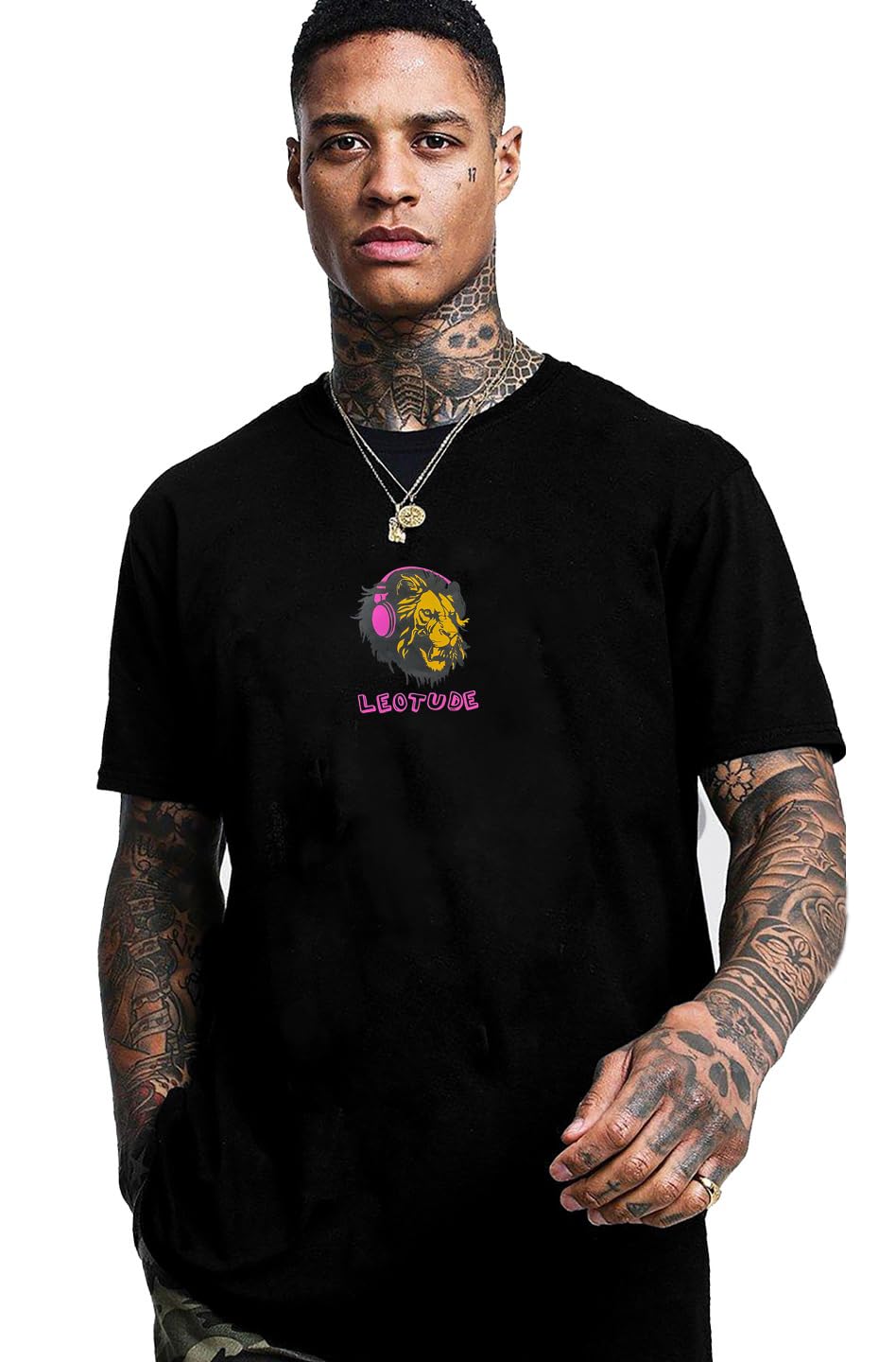 Men's Oversized Cottonblend Round Neck TShirt
