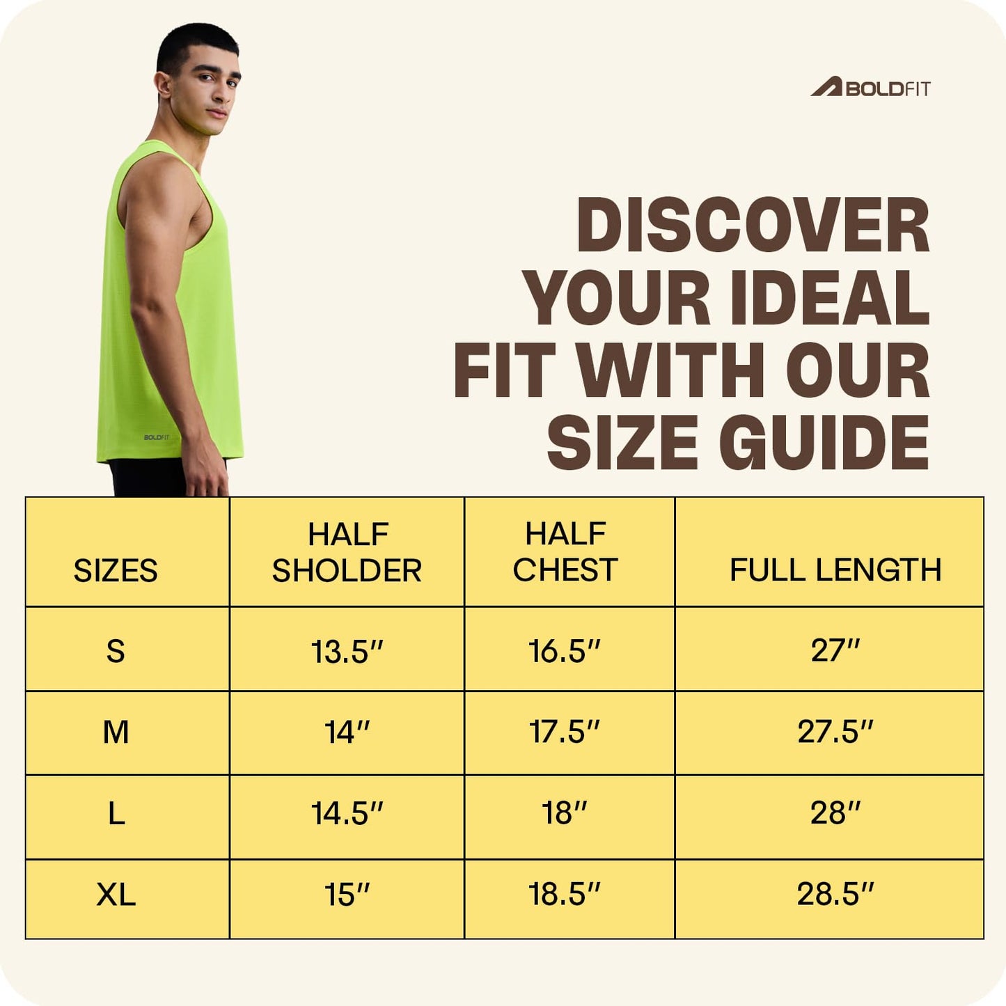 Boldfit Men's Polyester Regular Fit Vest