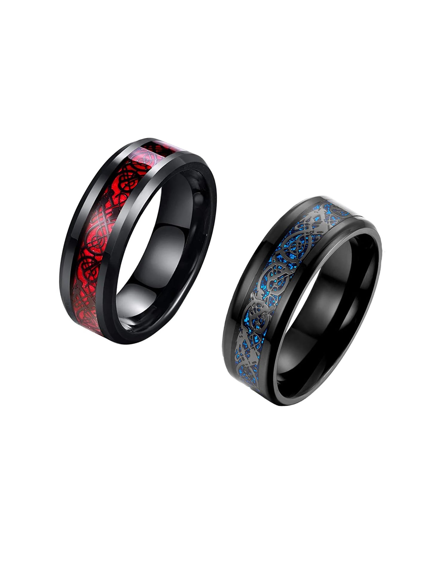 Thumb Rings for Men and Boys Black Ring for Boys |2 Pcs