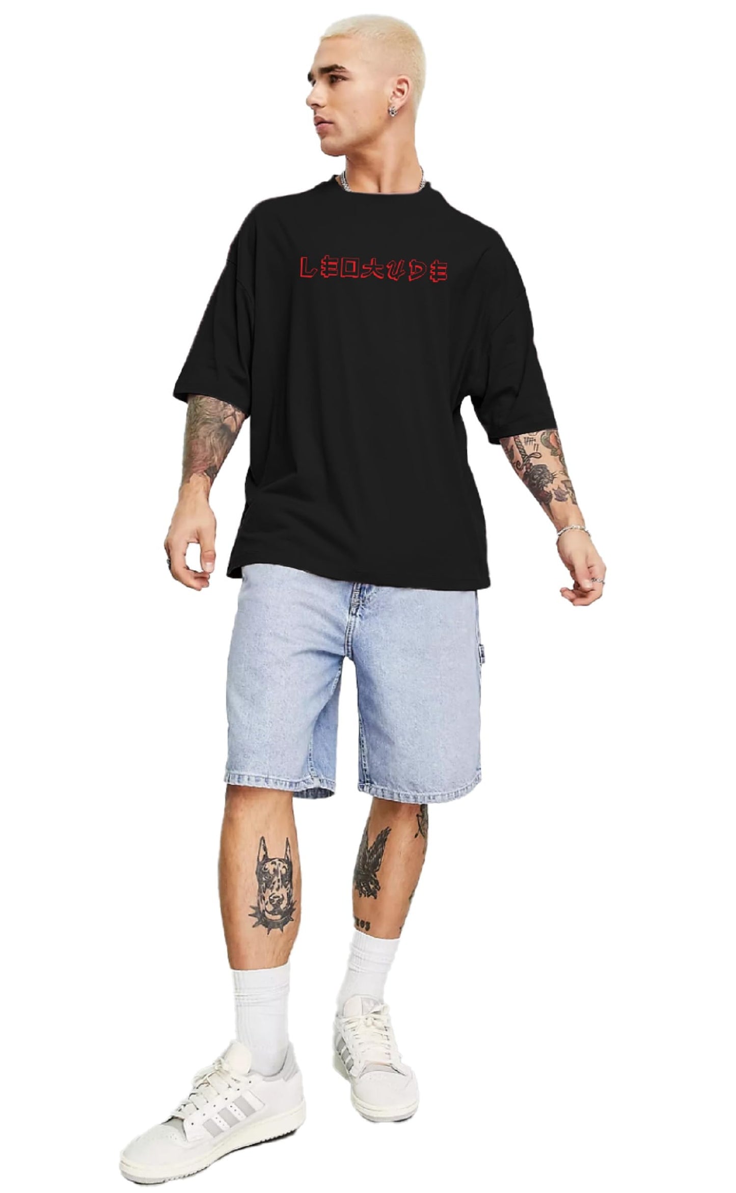 Men's Oversized Cottonblend Round Neck TShirt