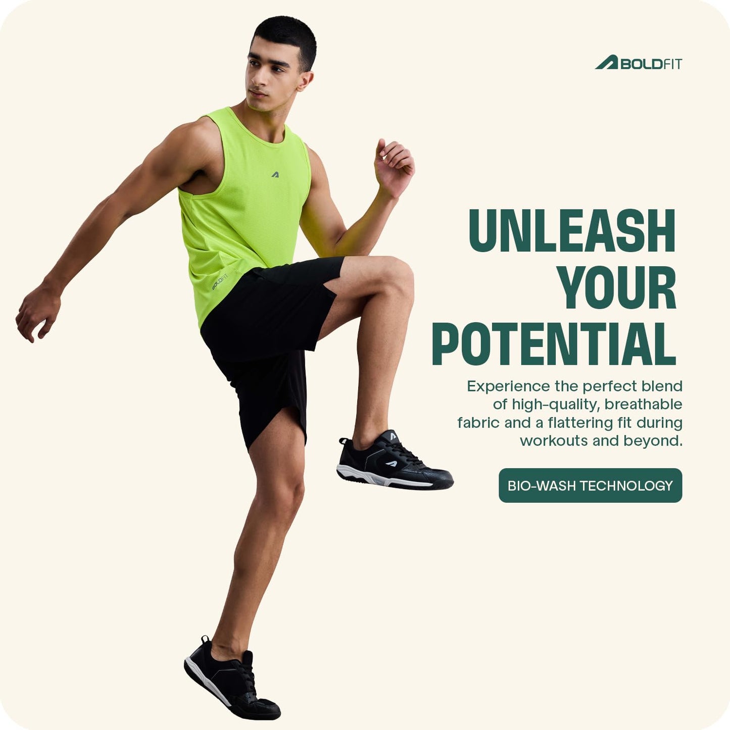 Boldfit Men's Polyester Regular Fit Vest