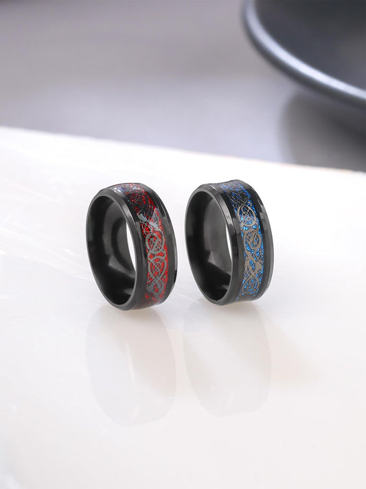 Thumb Rings for Men and Boys Black Ring for Boys |2 Pcs