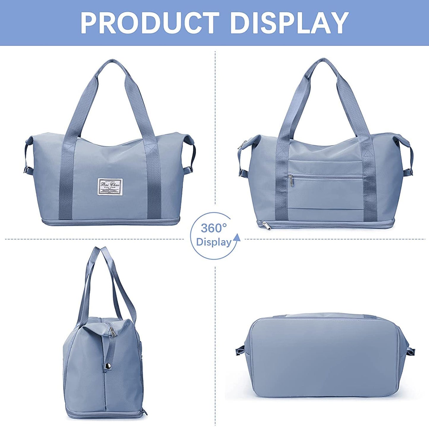 Nylon 40 Cms Travel Duffle Bag