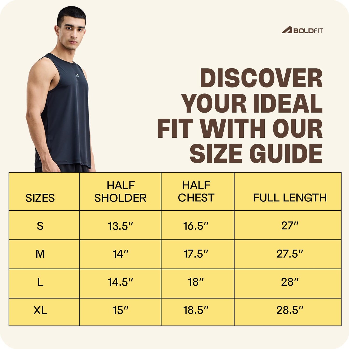 Boldfit Men's Polyester Regular Fit Vest