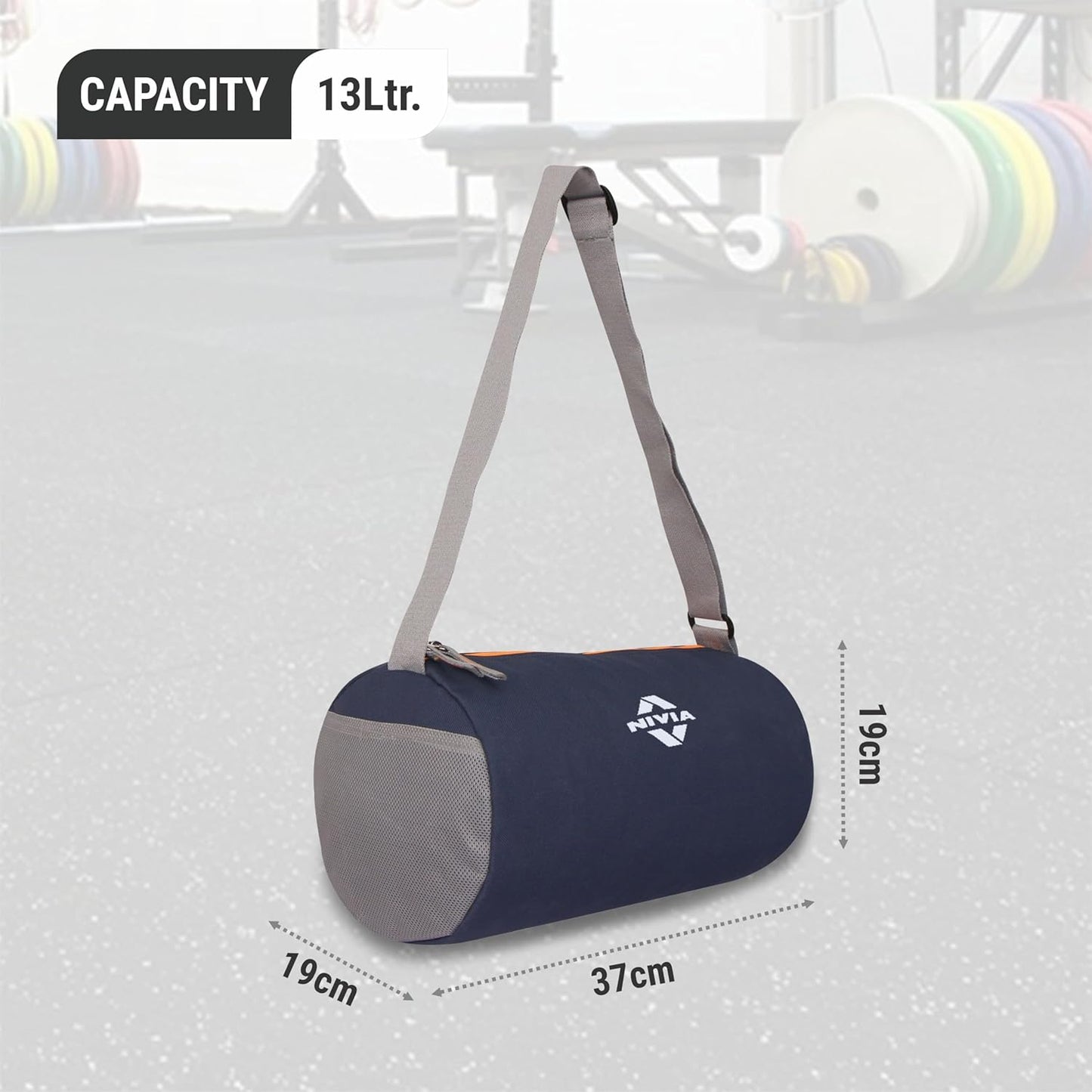 NIVIA Basic Duffle Polyester Bag, Gym Bag