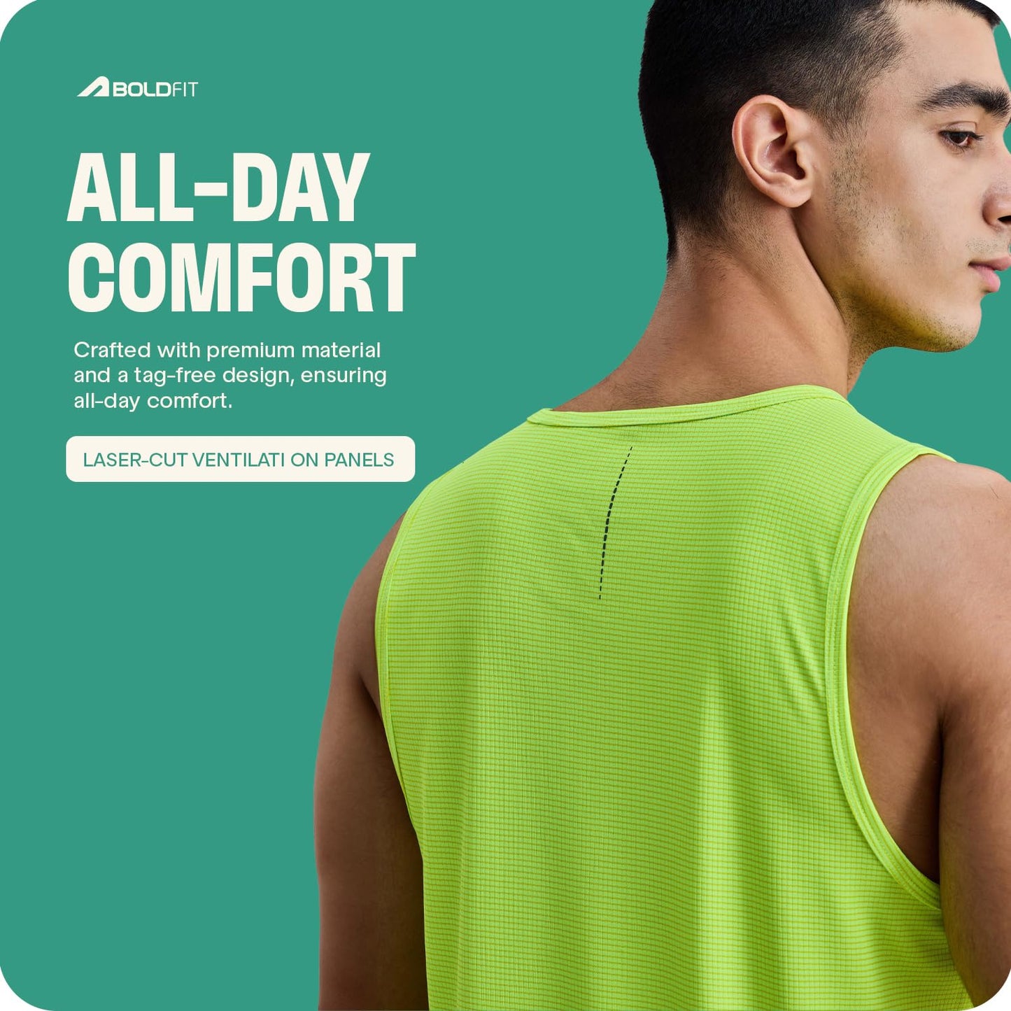 Boldfit Men's Polyester Regular Fit Vest