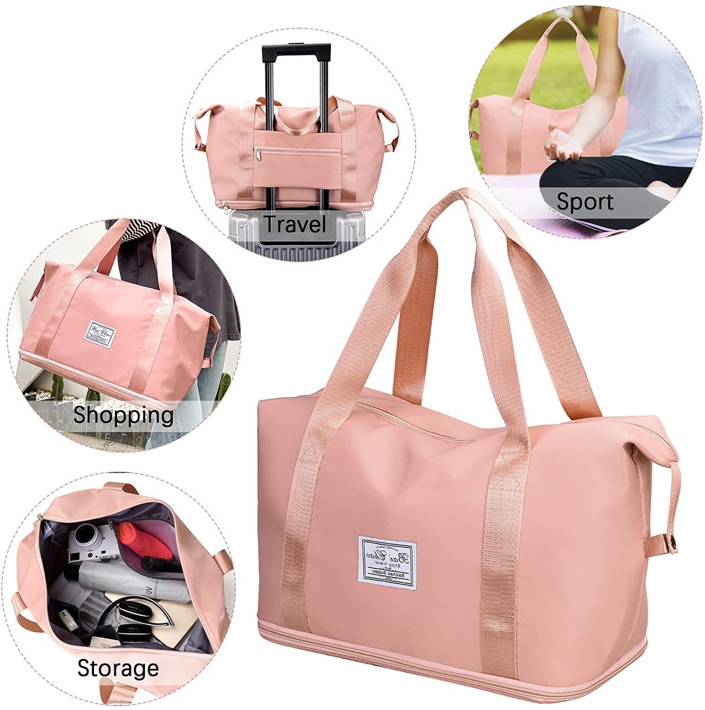 Nylon 40 Cms Travel Duffle Bag