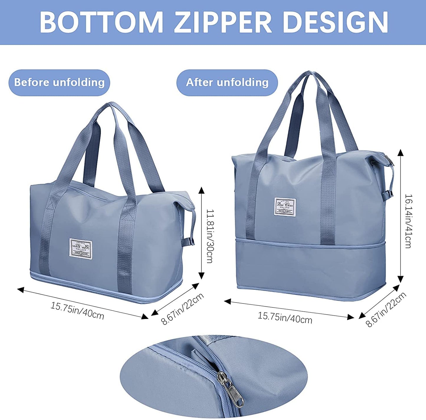 Nylon 40 Cms Travel Duffle Bag