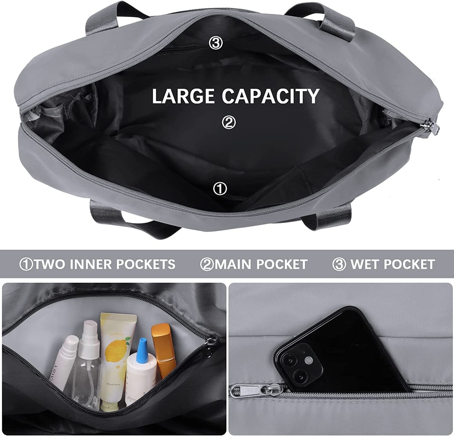 Nylon 40 Cms Travel Duffle Bag