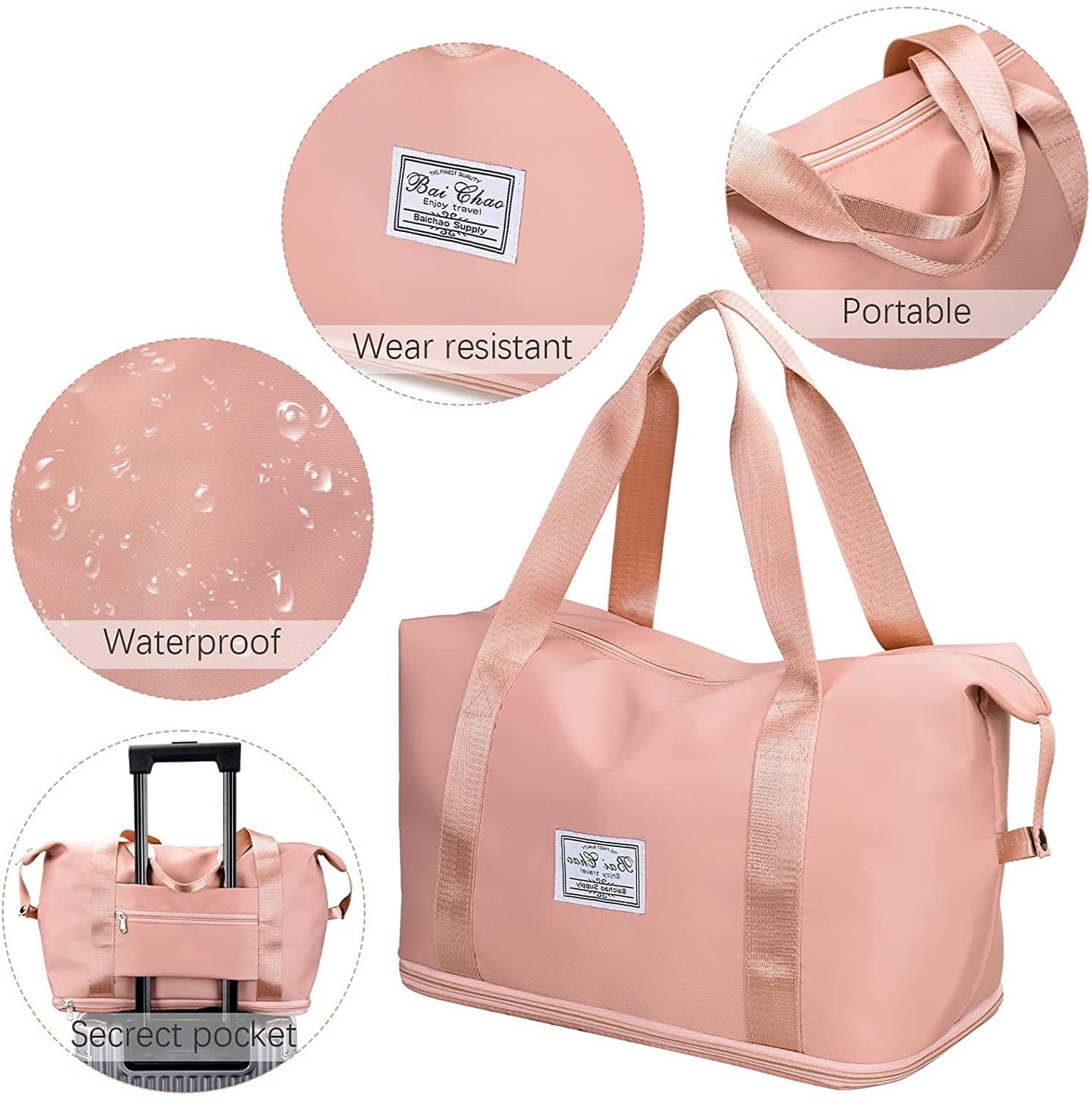 Nylon 40 Cms Travel Duffle Bag