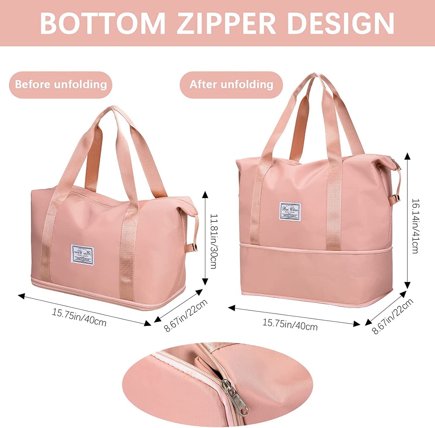 Nylon 40 Cms Travel Duffle Bag
