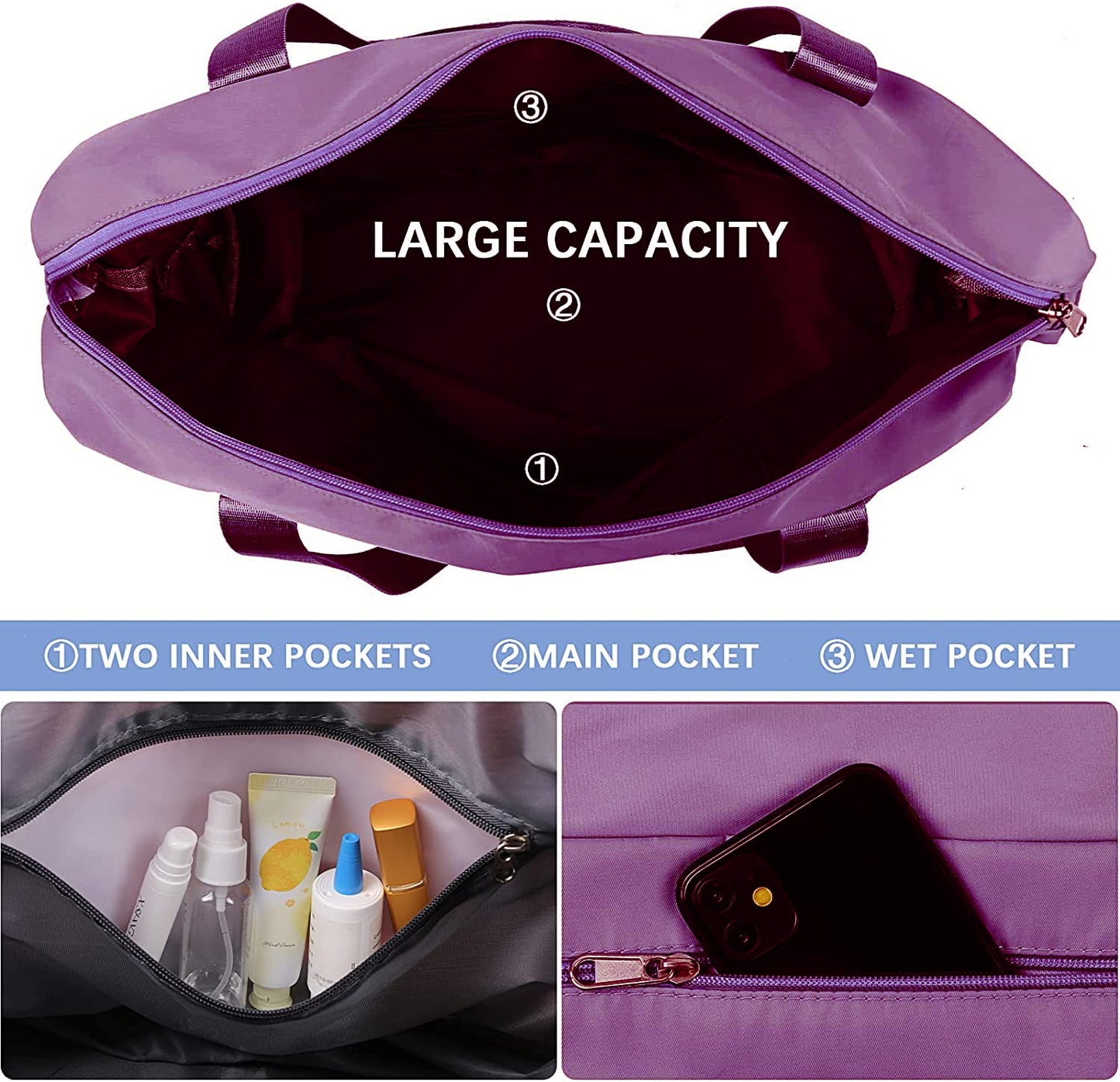 Nylon 40 Cms Travel Duffle Bag
