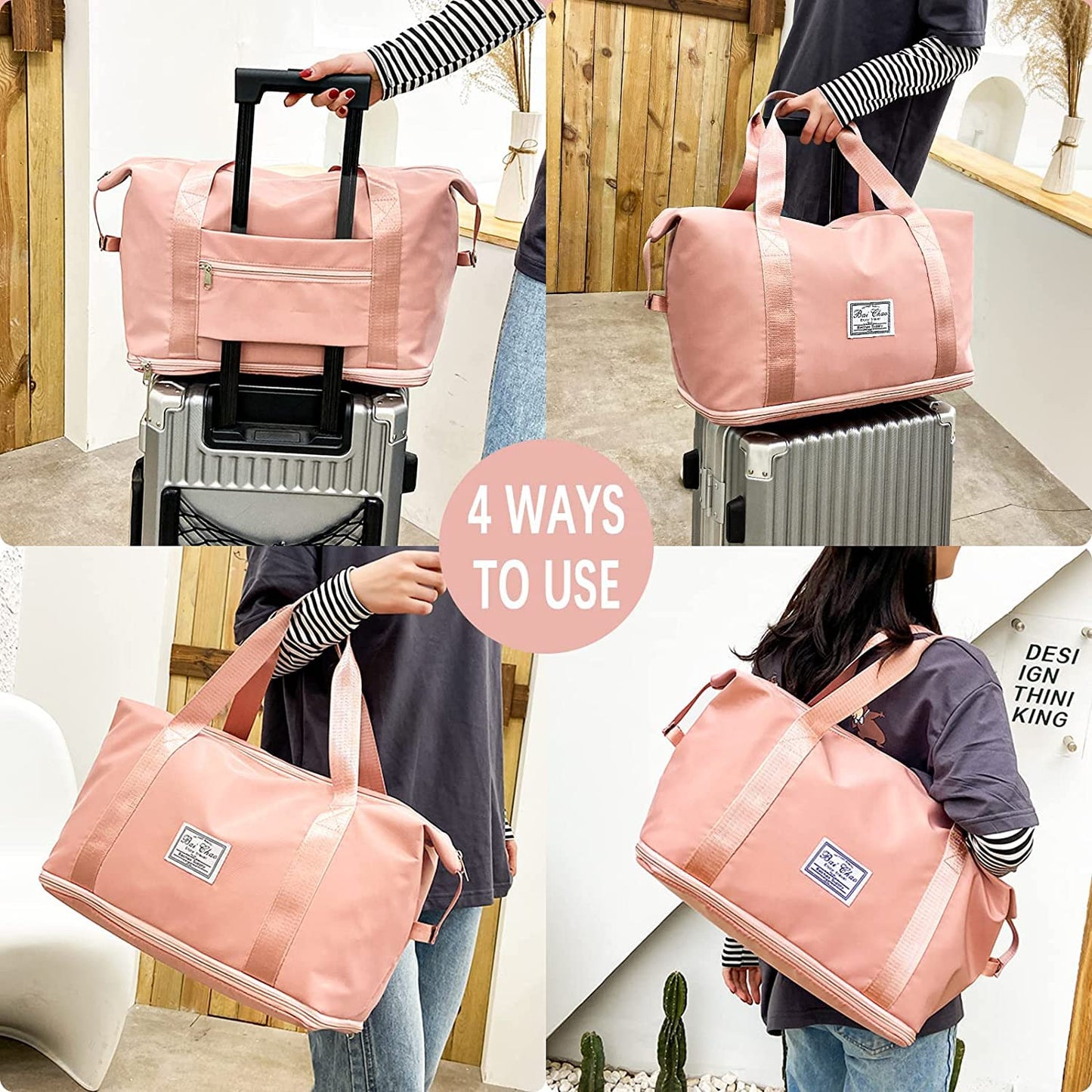 Nylon 40 Cms Travel Duffle Bag