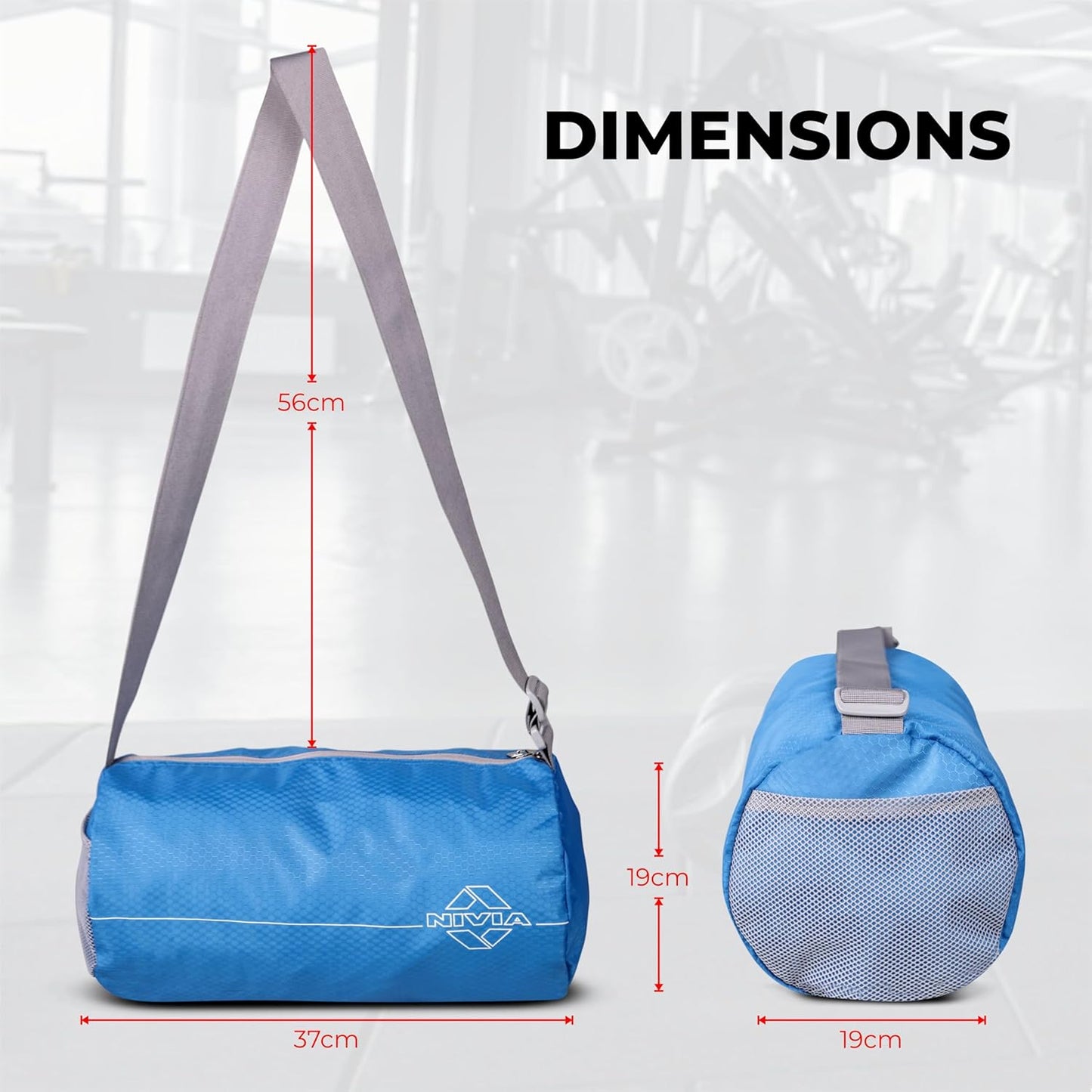 NIVIA Basic Duffle Polyester Bag, Gym Bag