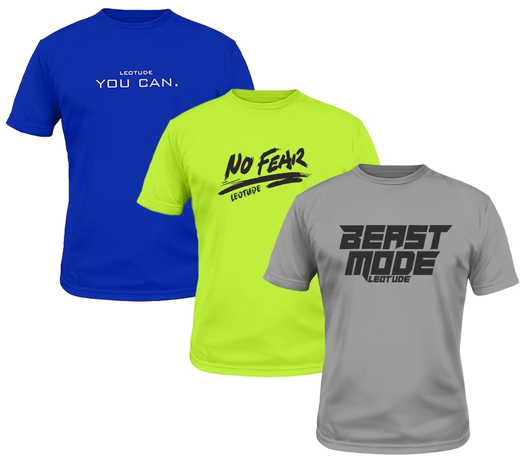 Regular Fit Half Sleeve Round Neck Dri-Fit Tshirt for Men's Combo (Pack of 3)
