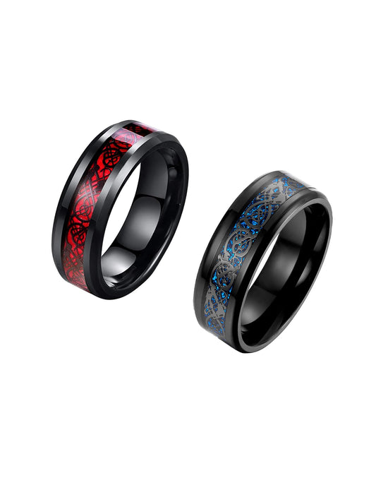Thumb Rings for Men and Boys Black Ring for Boys |2 Pcs