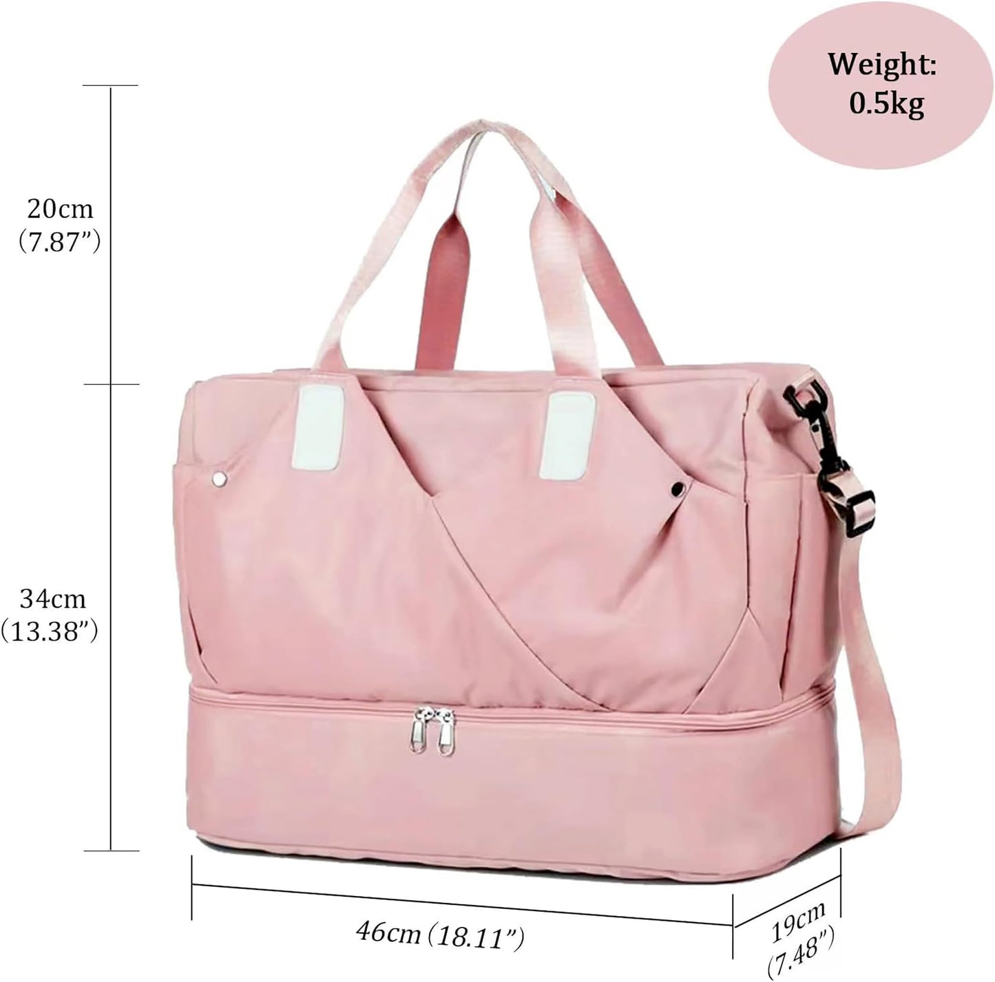 Nylon 40 Cms Travel Duffle Bag