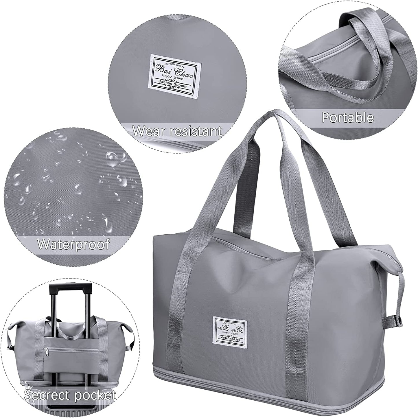 Nylon 40 Cms Travel Duffle Bag