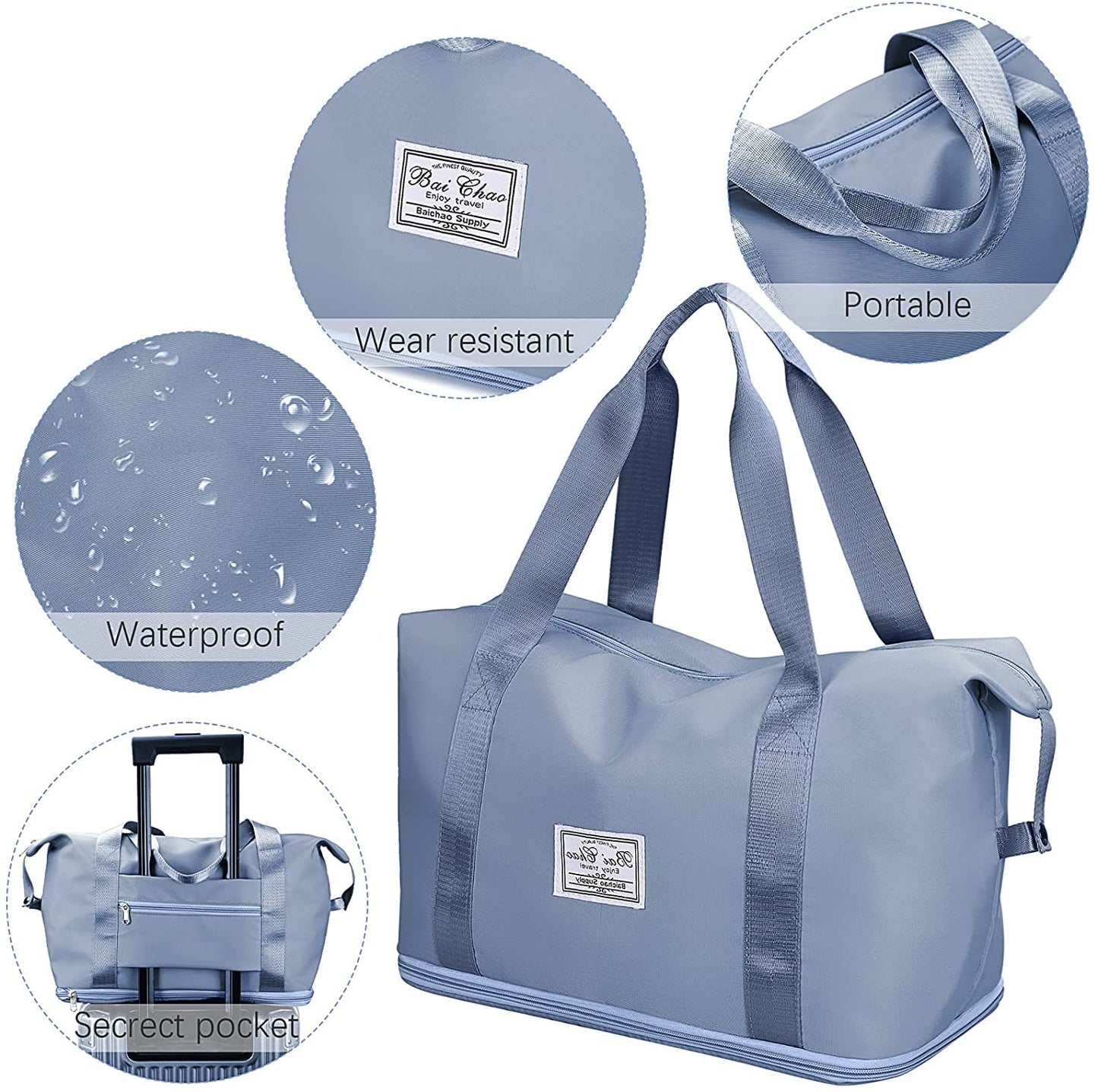 Nylon 40 Cms Travel Duffle Bag