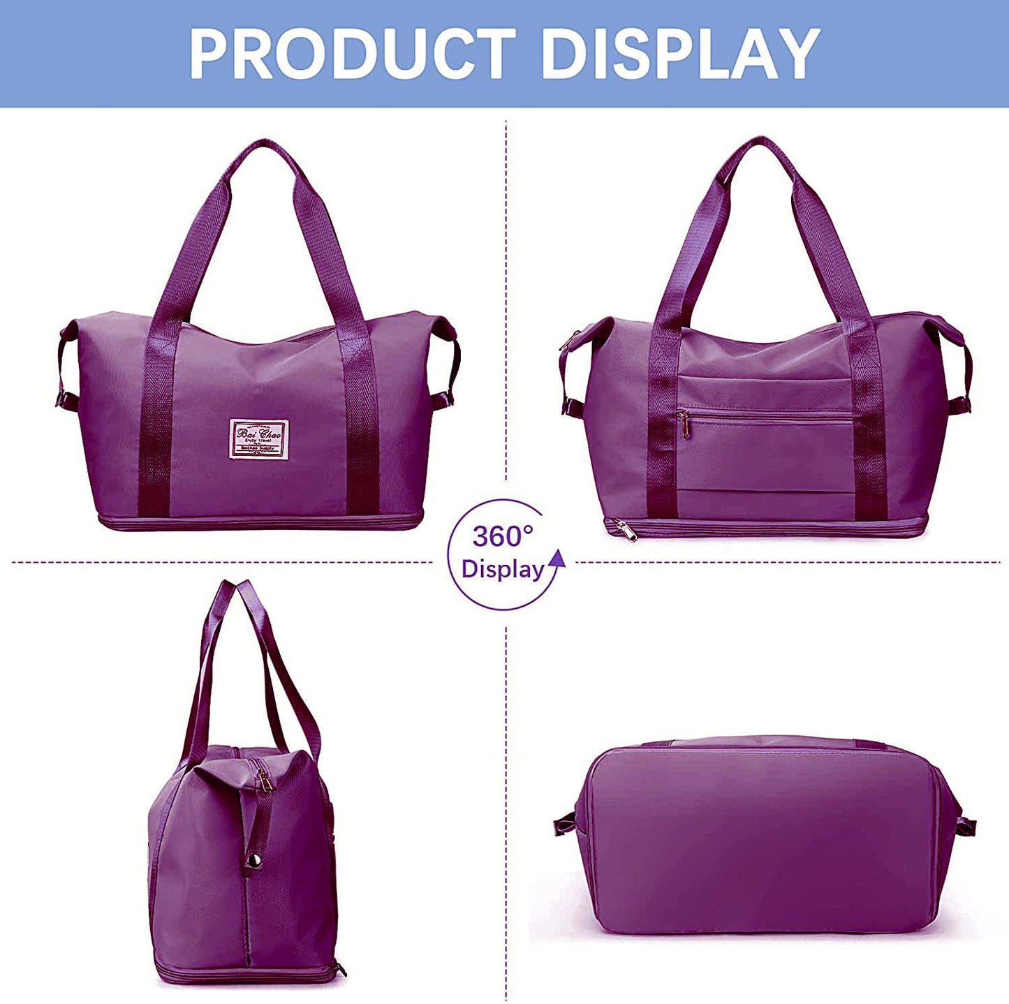 Nylon 40 Cms Travel Duffle Bag