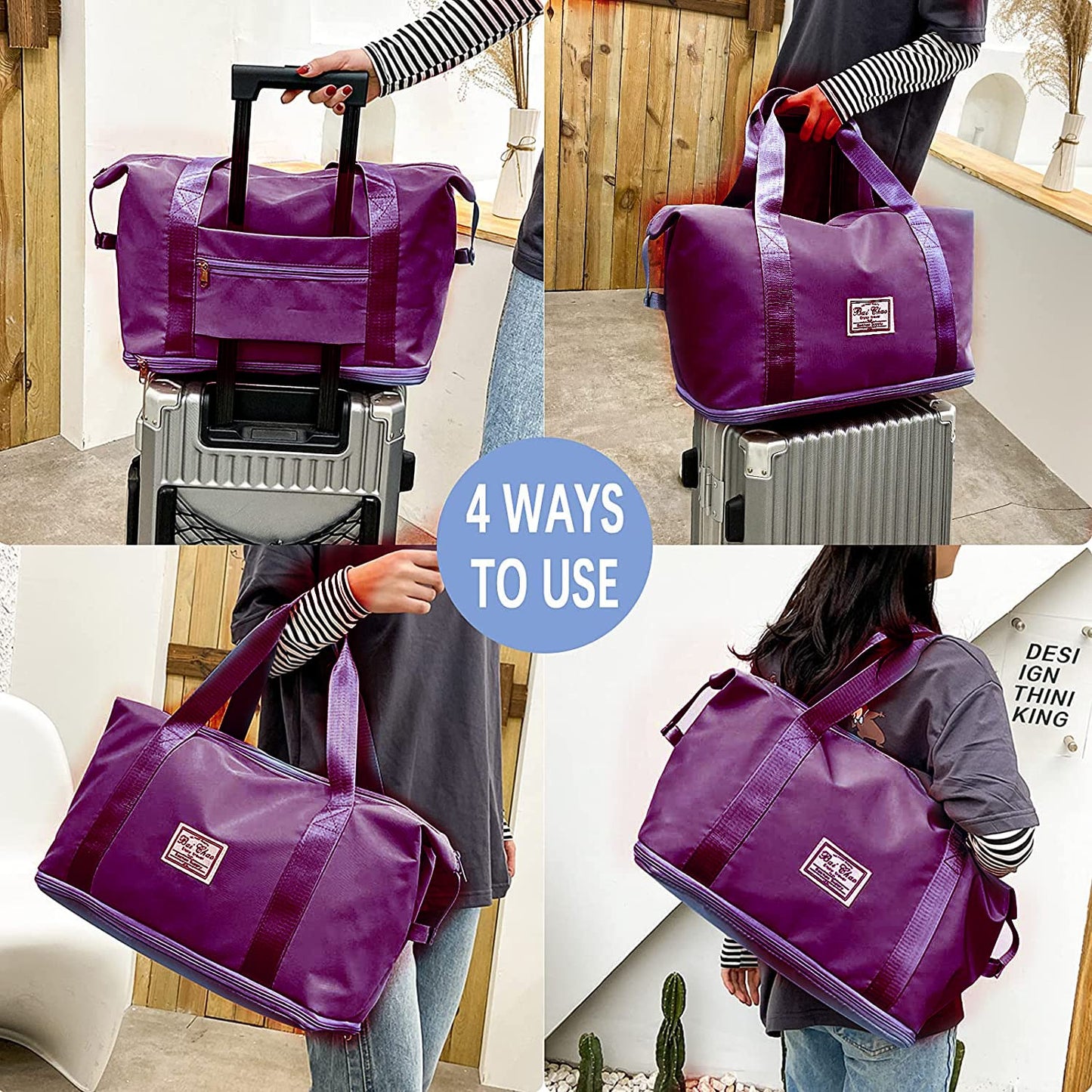 Nylon 40 Cms Travel Duffle Bag