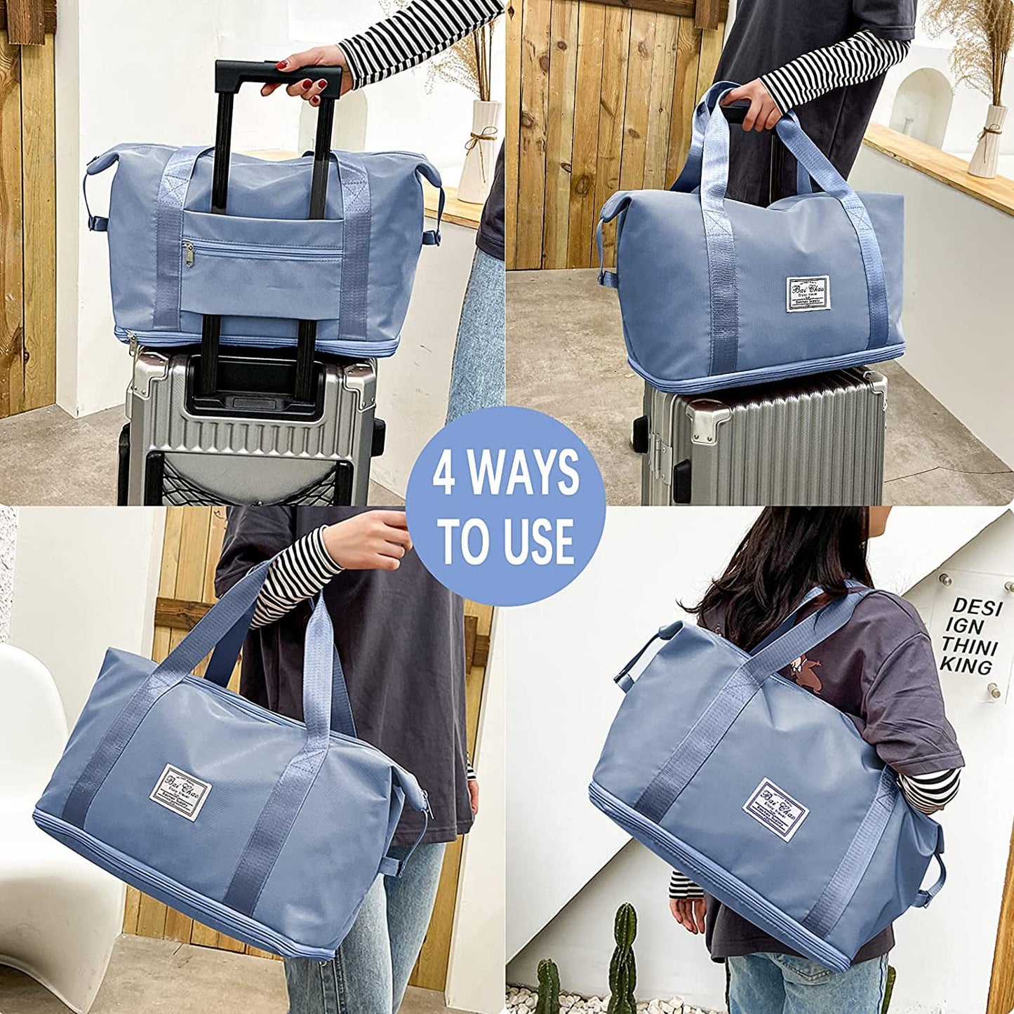 Nylon 40 Cms Travel Duffle Bag