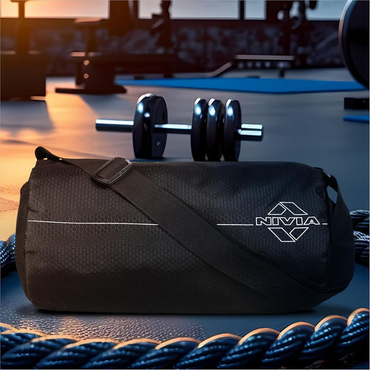 NIVIA Basic Duffle Polyester Bag, Gym Bag